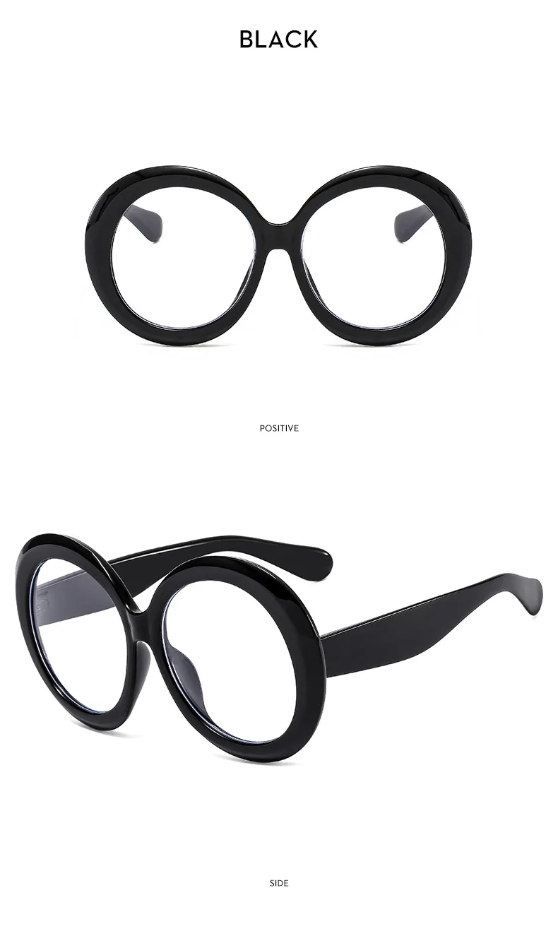 JNPCXI Übergroße Runde Sonnenbrille Frauen Männer Luxus Marke Großen Rahmen Sonnenbrille Brille Große Shades Unisex Reiten Brillen