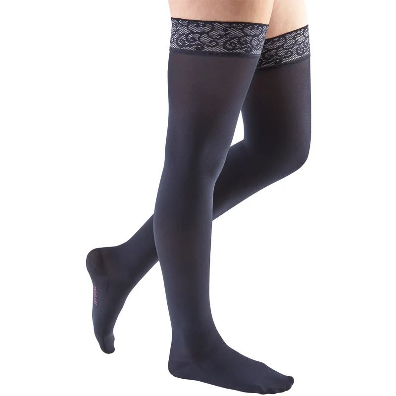 Mediven Comfort Thigh High 20-30 mmHg w/ Lace Silicone Top Band