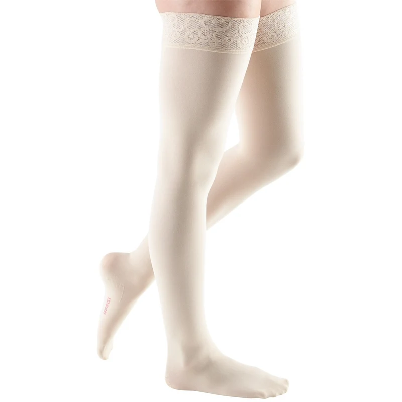 Mediven Comfort Thigh High 20-30 mmHg w/ Lace Silicone Top Band