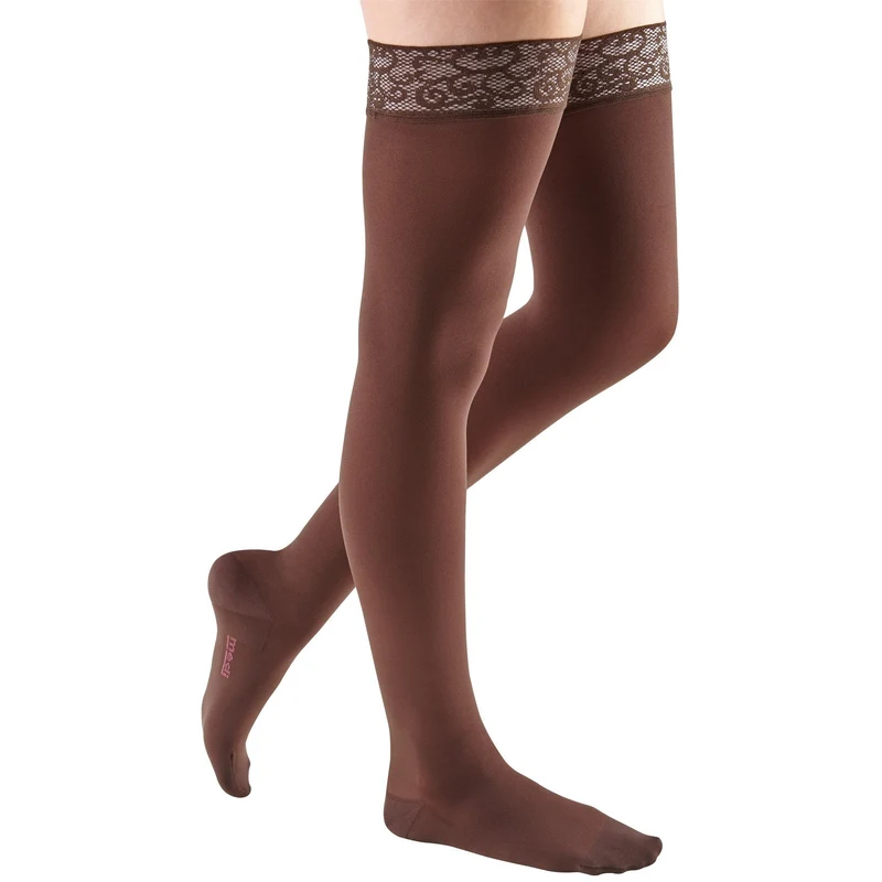 Mediven Comfort Thigh High 20-30 mmHg w/ Lace Silicone Top Band