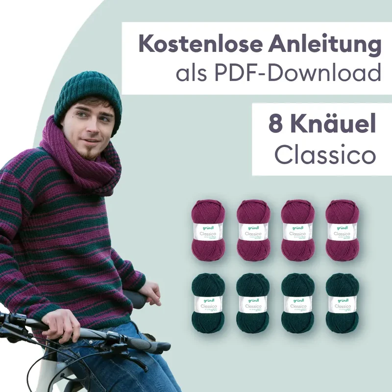Strickset Herrenmütze & Loop