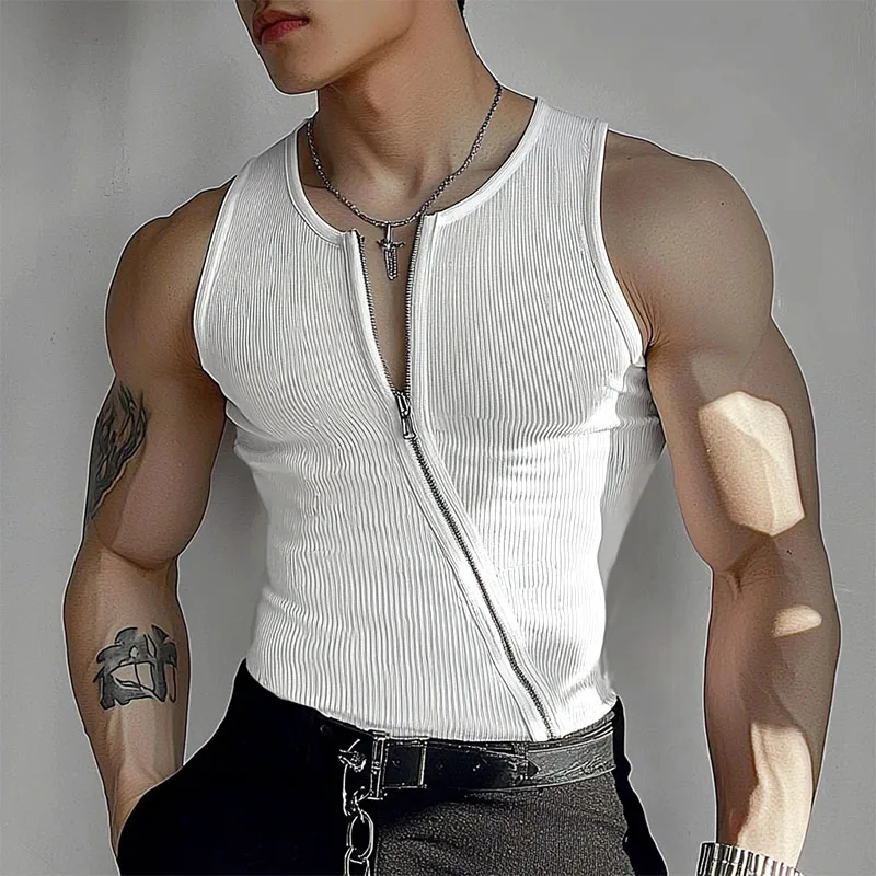 Herren Oberteil Ärmellos Tank Top Sexy Shirt Clubwear Muskel T-Shirt Unterhemd