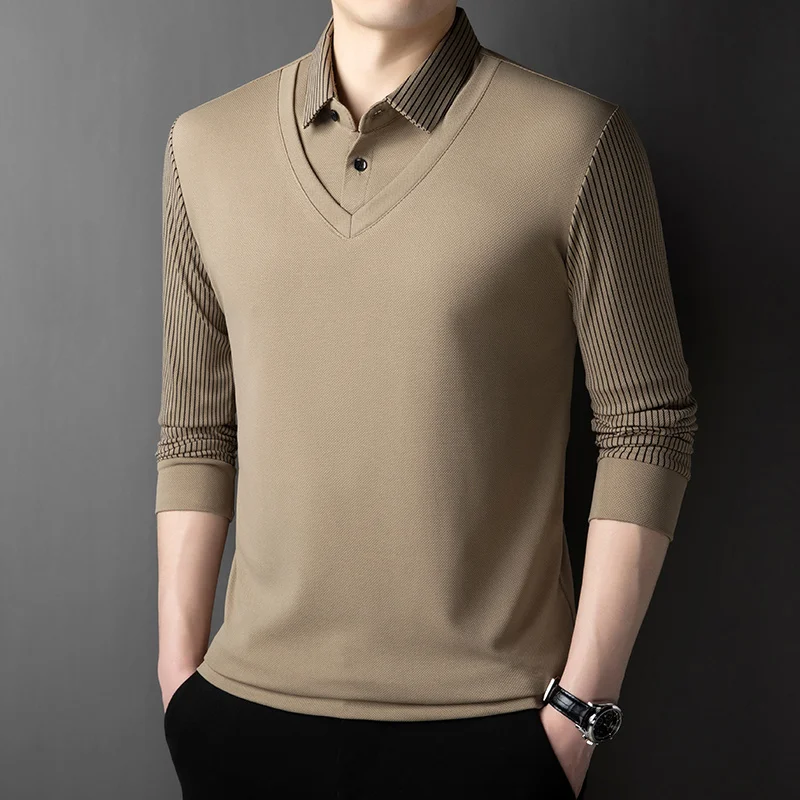 Herren Poloshirt POLO Shirt T-Shirt Langarm Zipper Hemd Fashion Polohemd Top NEU