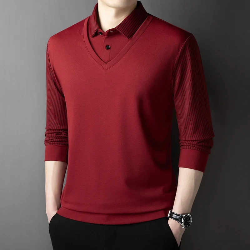 Herren Poloshirt POLO Shirt T-Shirt Langarm Zipper Hemd Fashion Polohemd Top NEU