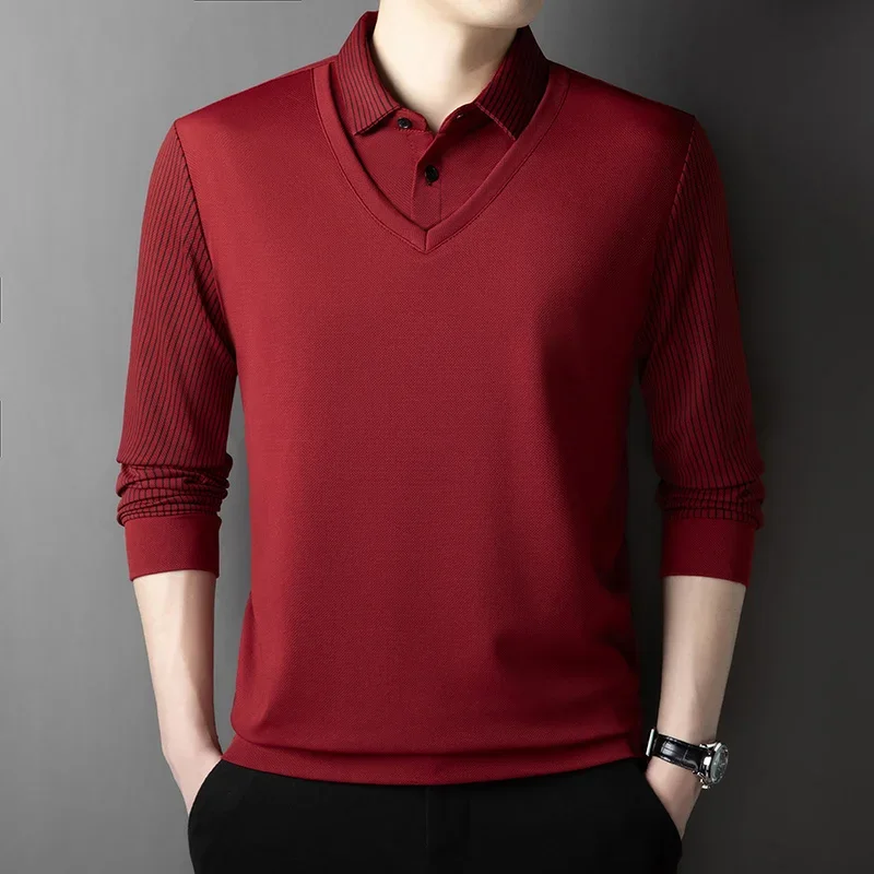 Herren Poloshirt POLO Shirt T-Shirt Langarm Zipper Hemd Fashion Polohemd Top NEU
