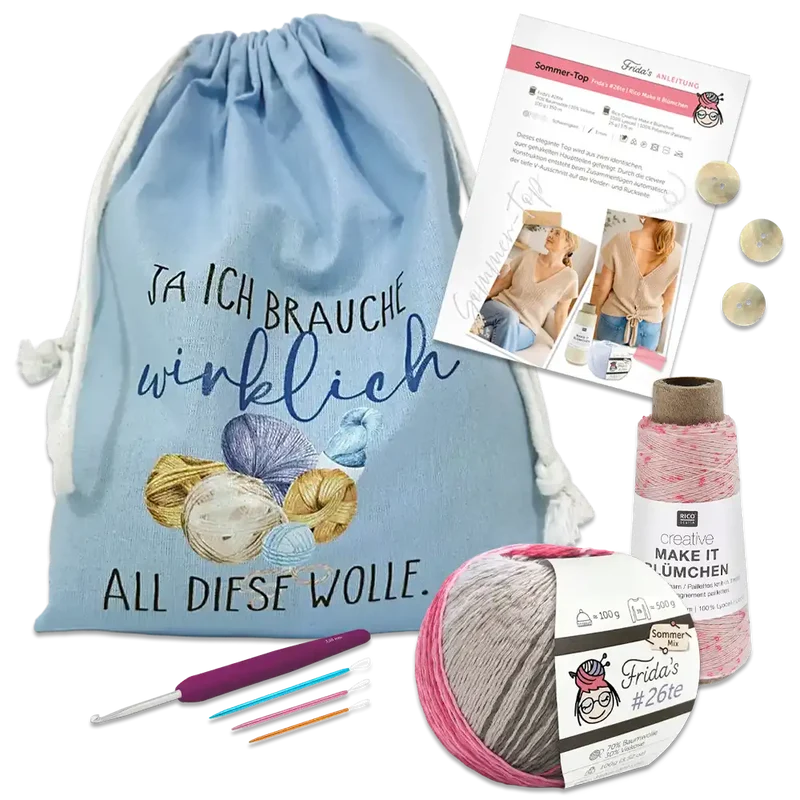Masche in der Tasche | Top mit Pailetten