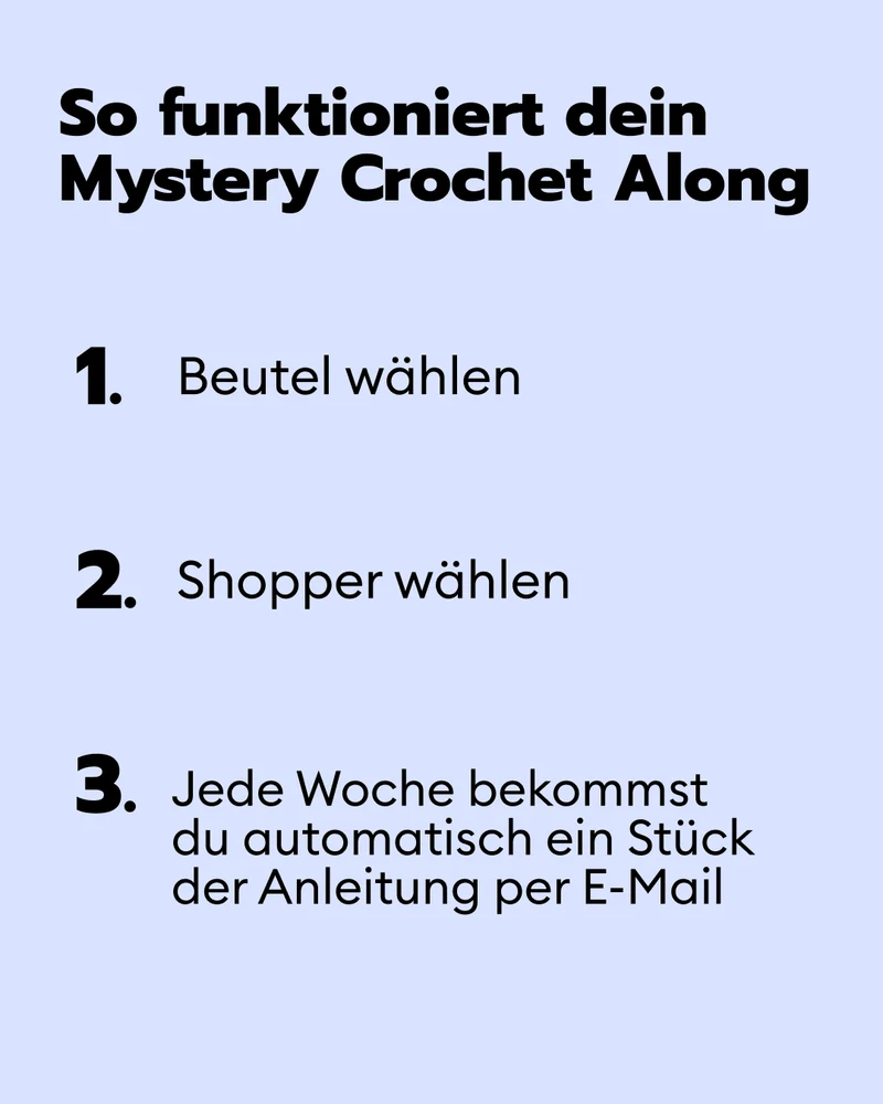 Häkelset Kombi-Set Mystery Crochet Along