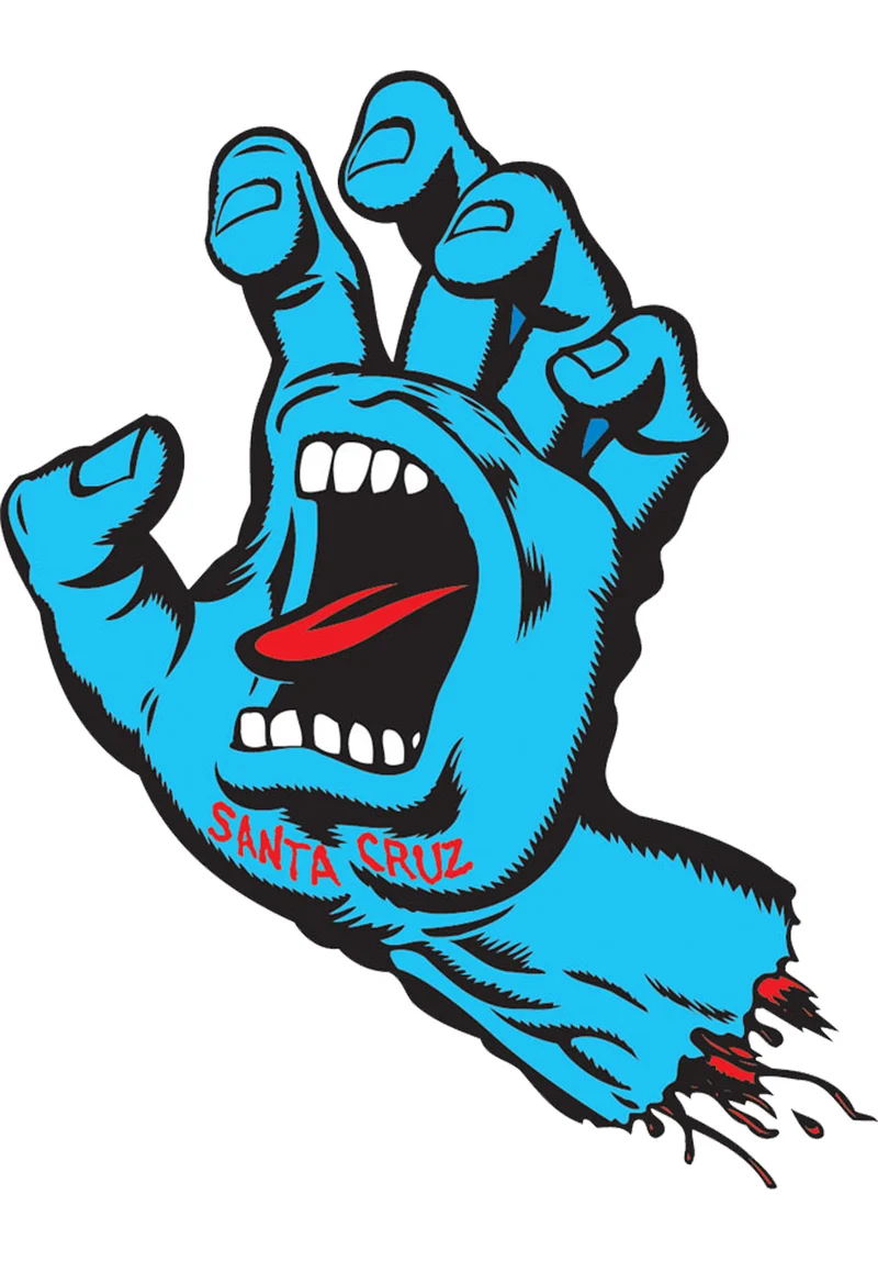 Screaming Hand 3" x 2,5" Sticker