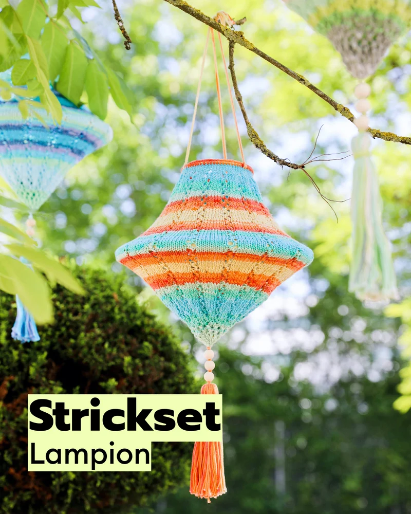 Strickset Lampion