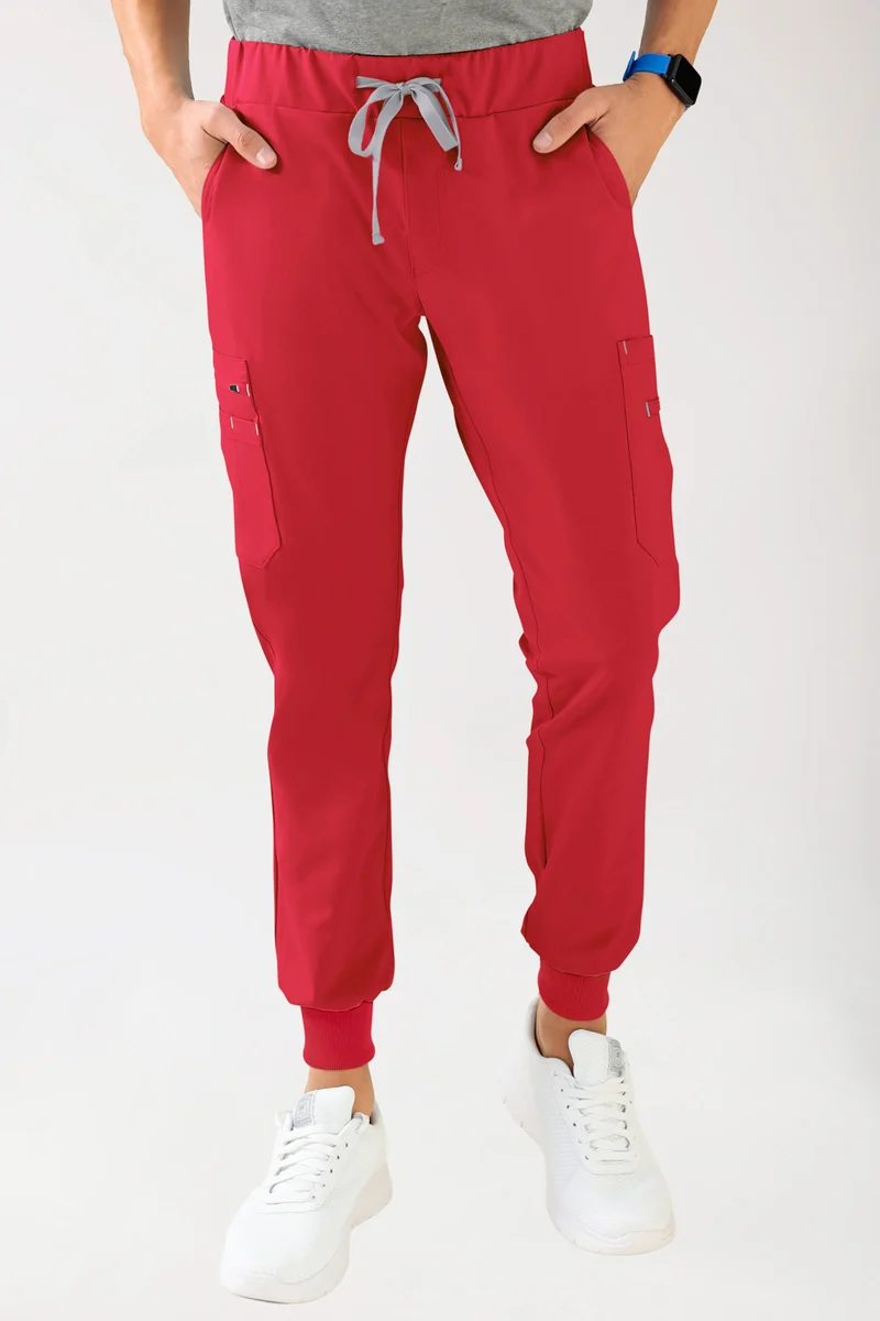 Stretch Hose Herren - im Jogpants Style hellrot