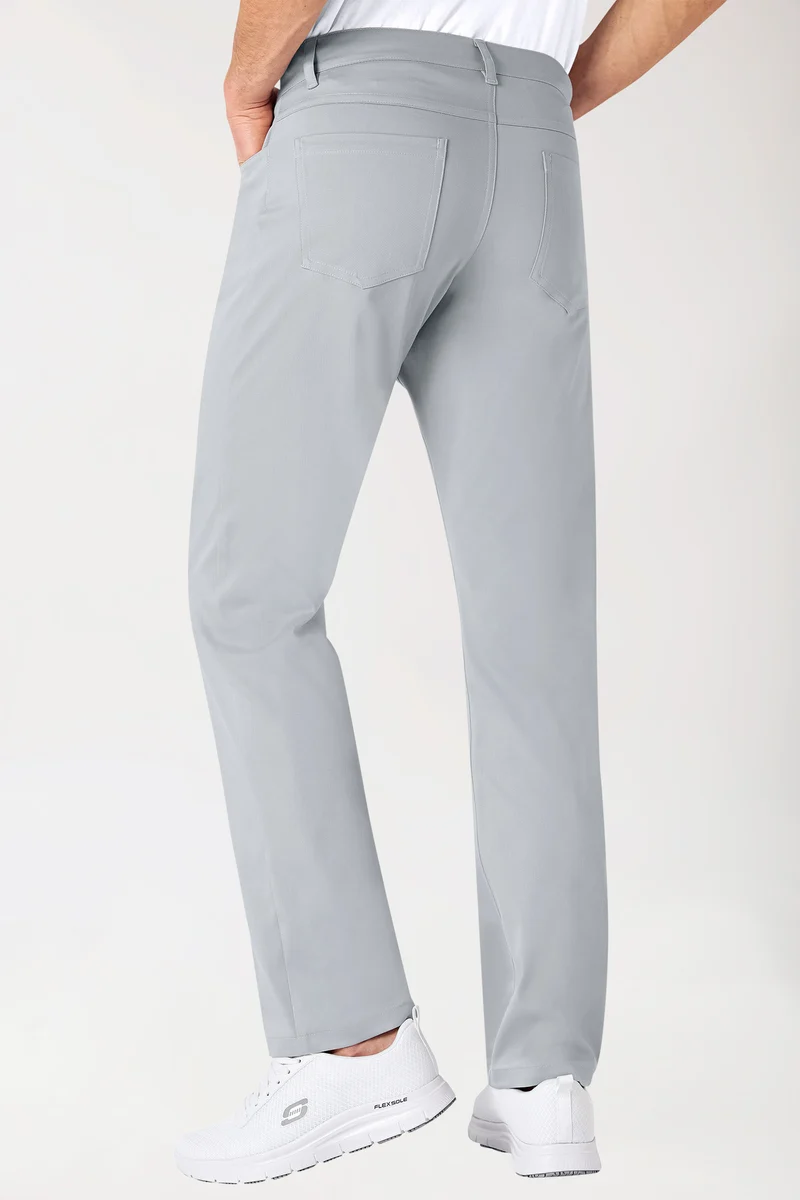 Stretch 5-Pocket Hose Herren - gerades Bein grau