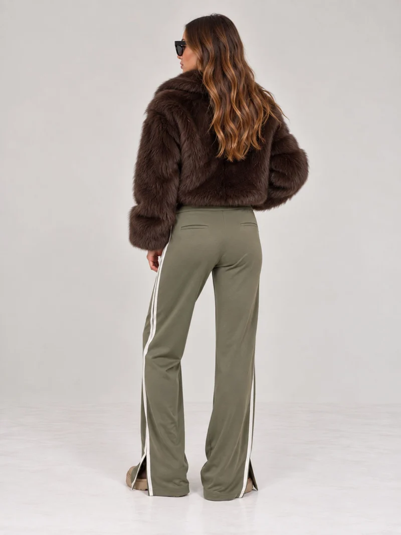 BGLVY - AMBER, Straight Leg, High-Waist, Khaki