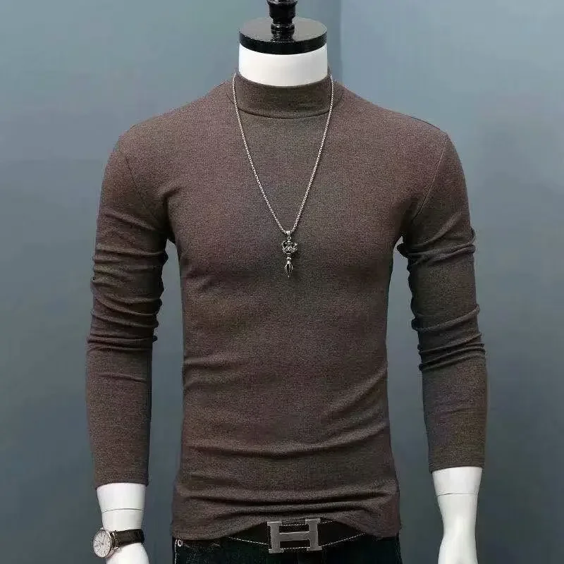 Herren Rollkragen Pullover Sweatshirt Leichter Pulli Sweater Shirt Langarmshirt