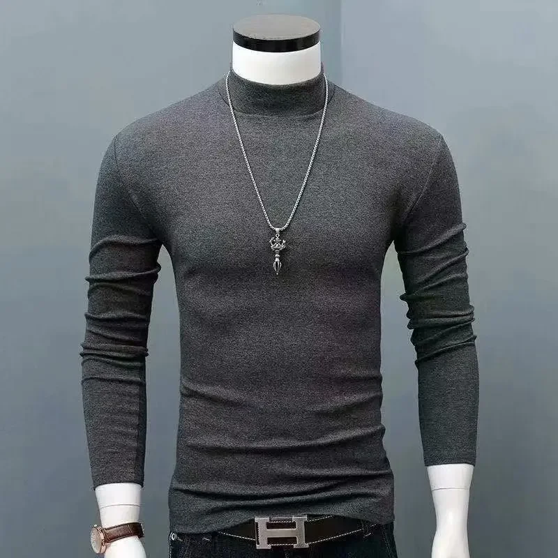 Herren Rollkragen Pullover Sweatshirt Leichter Pulli Sweater Shirt Langarmshirt
