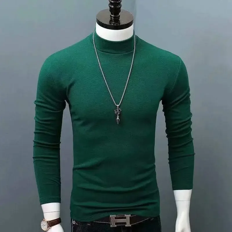Herren Rollkragen Pullover Sweatshirt Leichter Pulli Sweater Shirt Langarmshirt
