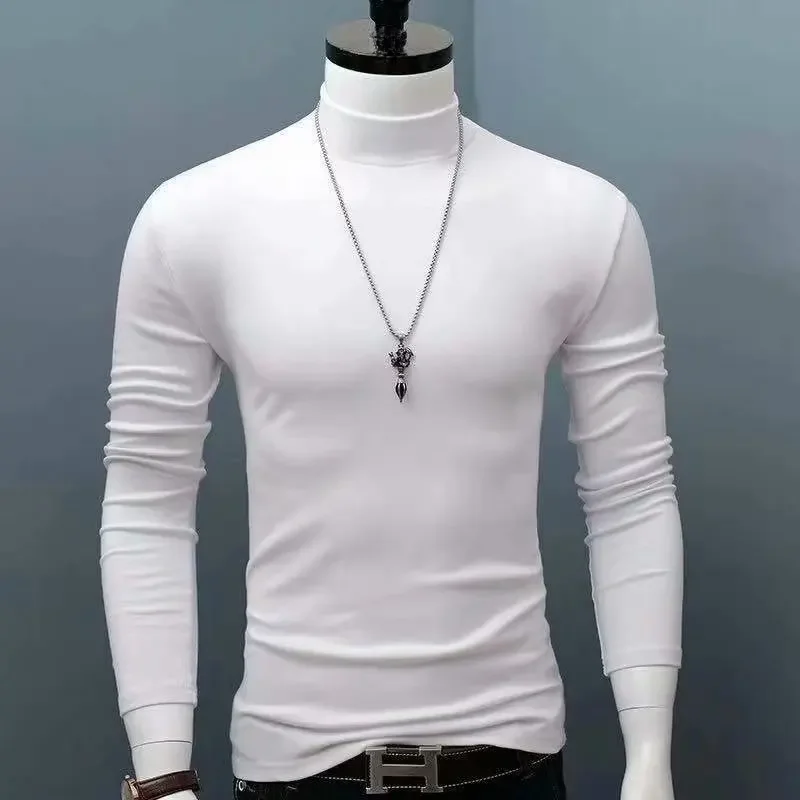 Herren Rollkragen Pullover Sweatshirt Leichter Pulli Sweater Shirt Langarmshirt