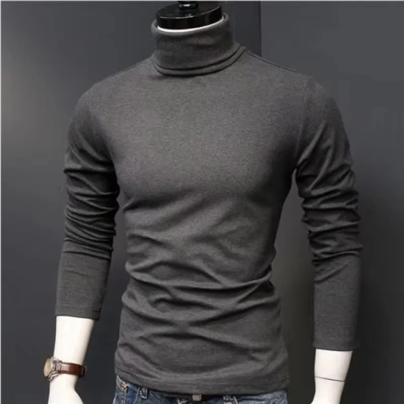 Herren Rollkragen Pullover Sweatshirt Leichter Pulli Sweater Shirt Langarmshirt