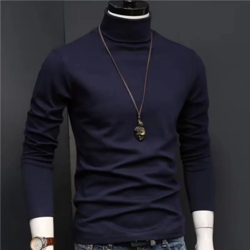 Herren Rollkragen Pullover Sweatshirt Leichter Pulli Sweater Shirt Langarmshirt