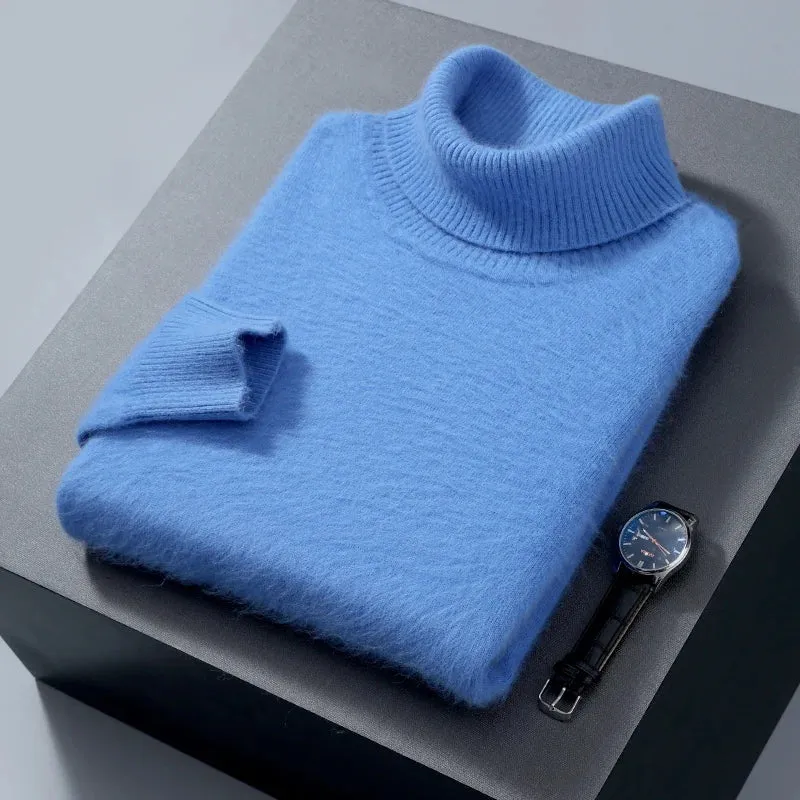 Herren Rollkragen Pullover Sweatshirt Langarm Pulli Sweater Shirt 100% Kaschmir