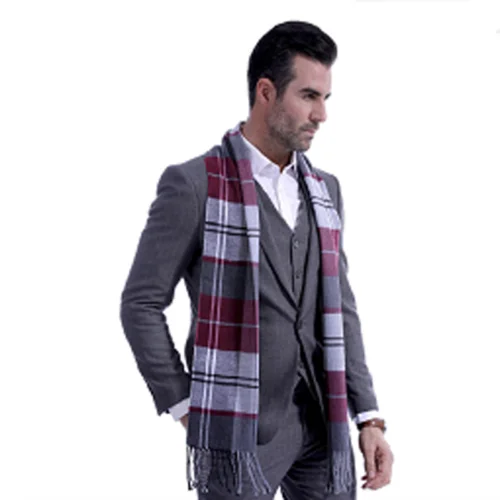 Herren Schal Winterschal Stola Schlauchschal Halstuch Wollschal Strickschal Loop