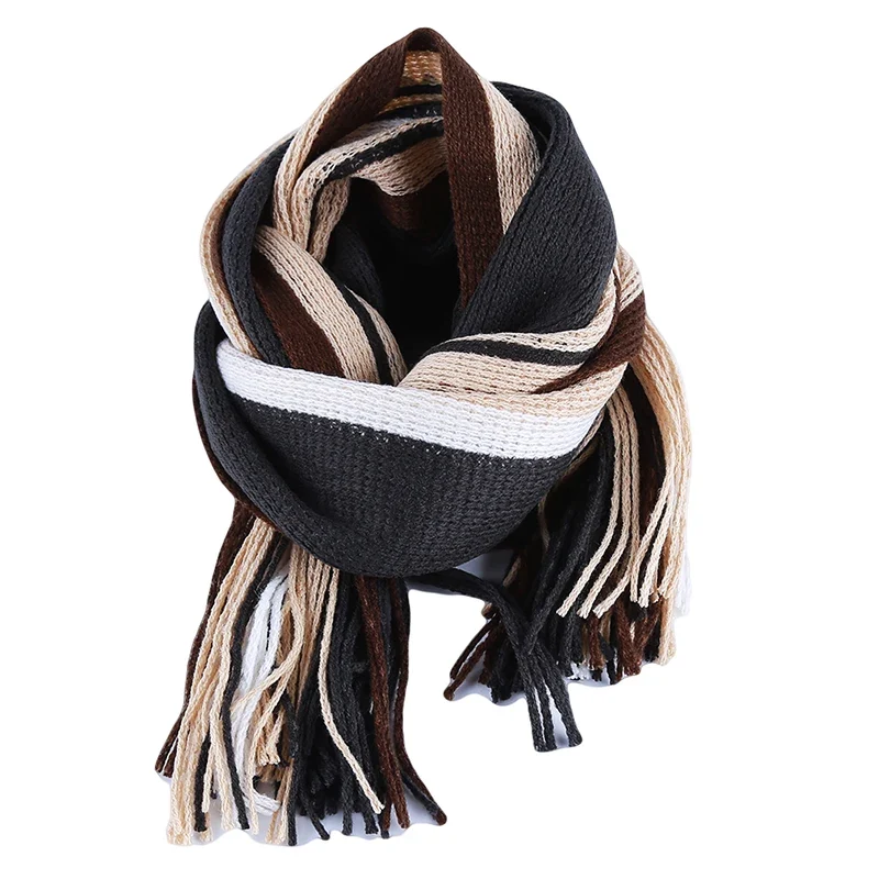 Herren Schal Winterschal Stola Schlauchschal Halstuch Wollschal Strickschal Loop