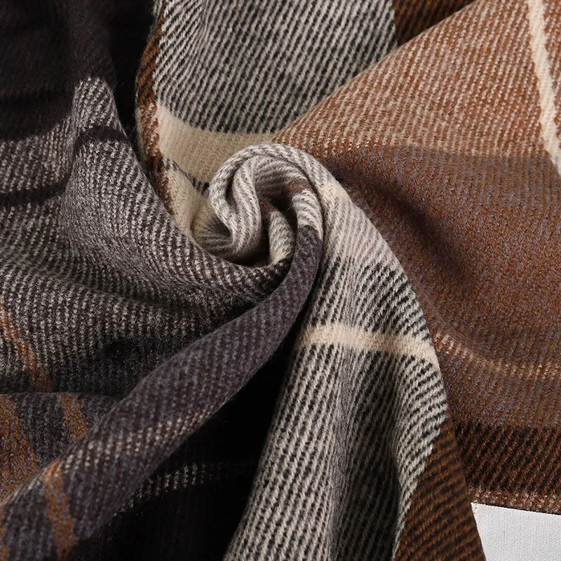 Damen Schal Winterschal Stola Schlauchschal Halstuch Wollschal Strickschal Loop