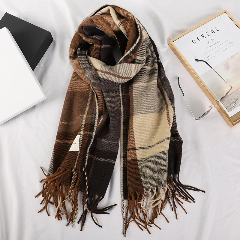 Damen Schal Winterschal Stola Schlauchschal Halstuch Wollschal Strickschal Loop