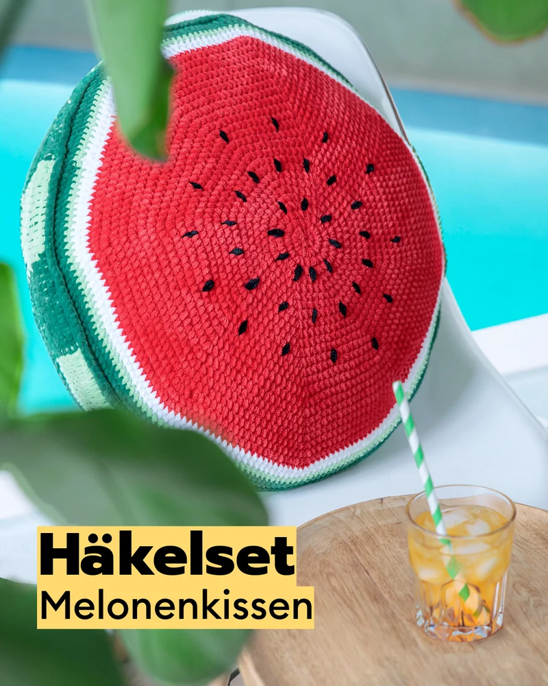 Häkelset Melonenkissen