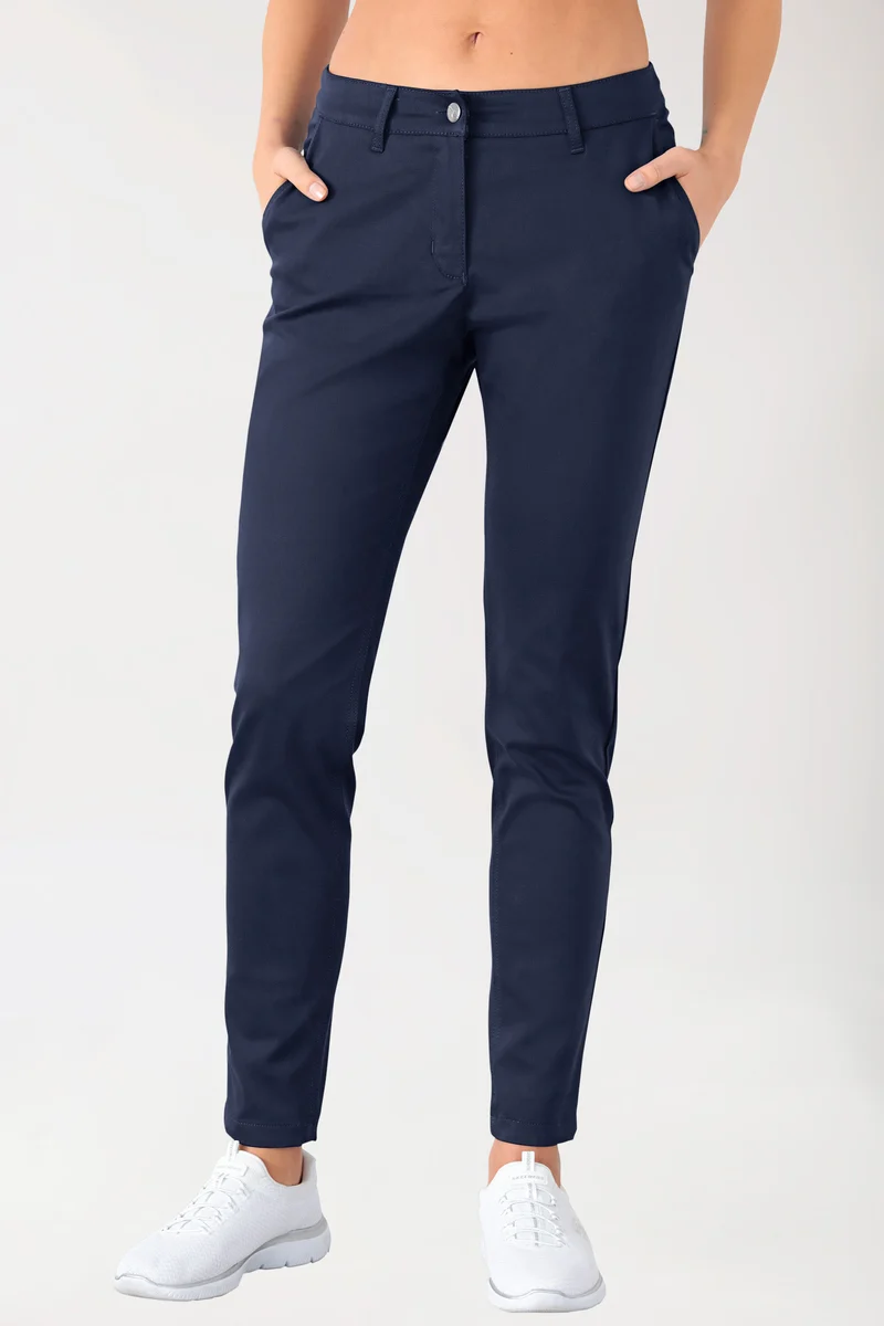 Stretch Hose Damen - Chino Style navy