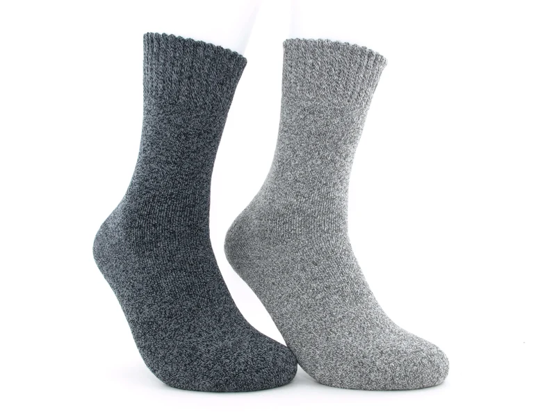 2 Paar Thermosocken Damen hellgrau