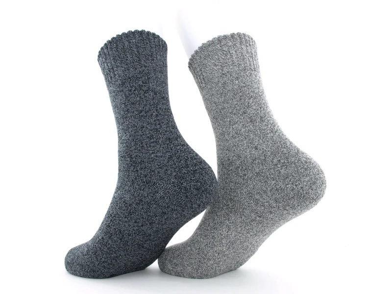 2 Paar Thermosocken Damen hellgrau