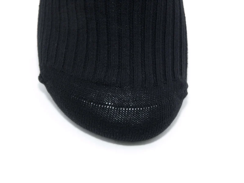 5 Paar 100 % Baumwollsocken schwarz gerippt