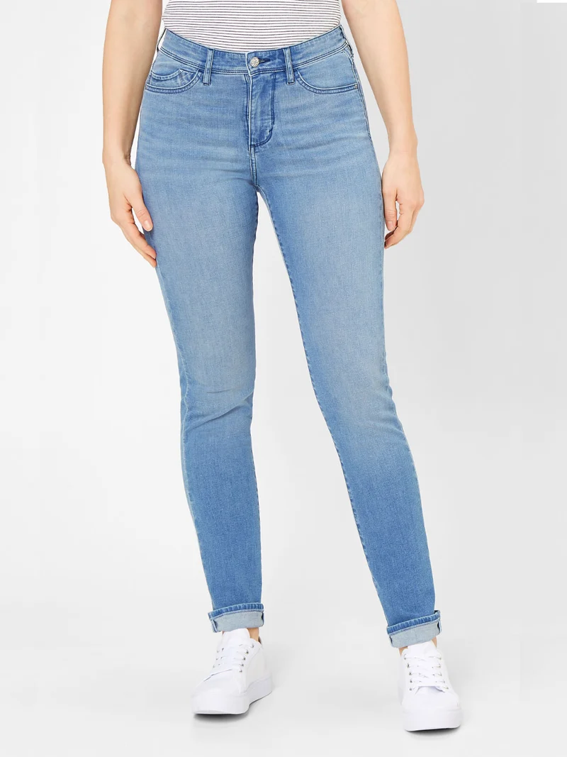PADDOCK'S - PAT LIGHT DENIM, Slim Fit, High-Waist, Medium Stone