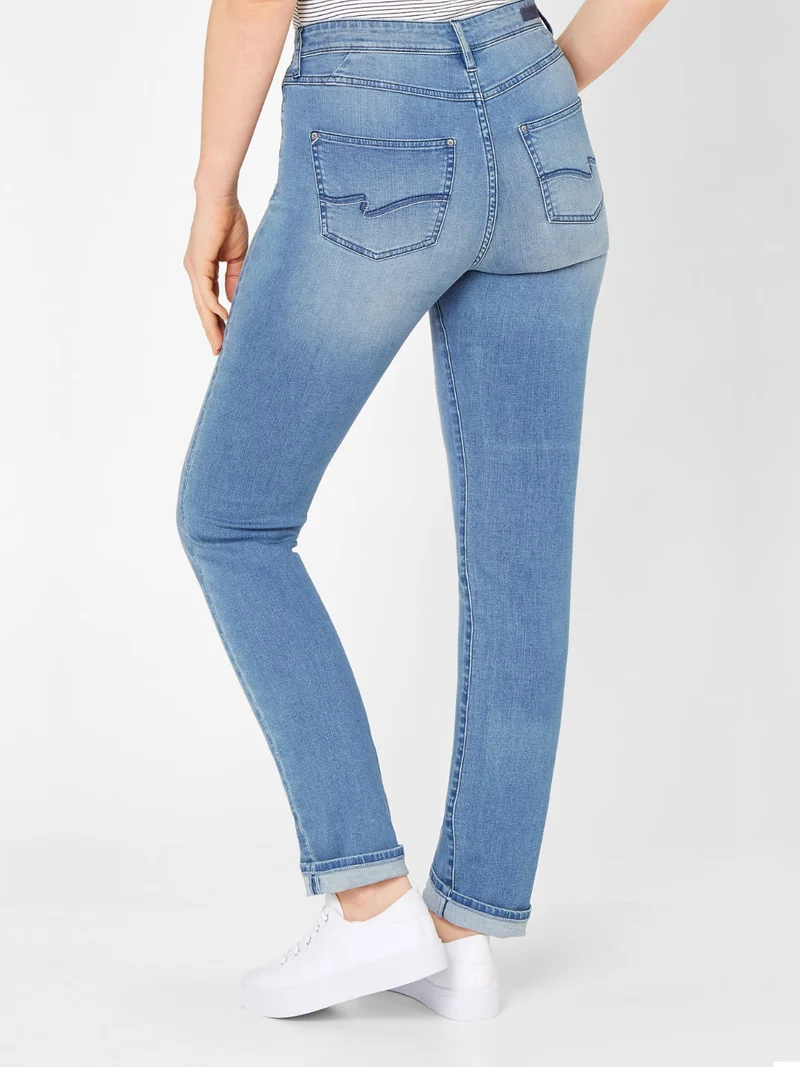 PADDOCK'S - PAT LIGHT DENIM, Slim Fit, High-Waist, Medium Stone