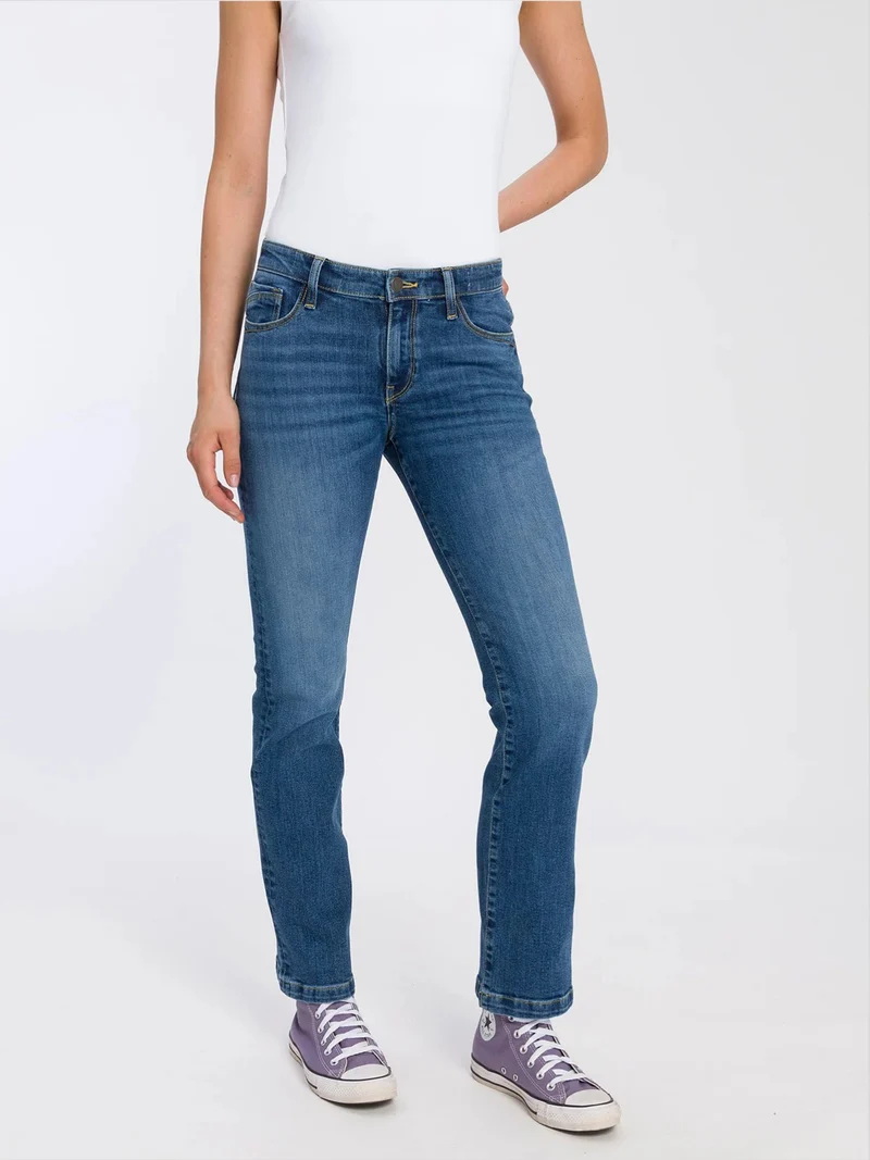 CROSS JEANS - LAUREN, Regular Fit, Mid Waist, Mid Blue Used