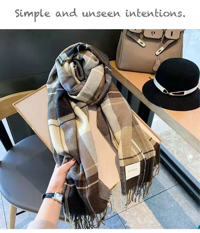 Damen Schal Winterschal Stola Schlauchschal Halstuch Wollschal Strickschal Loop