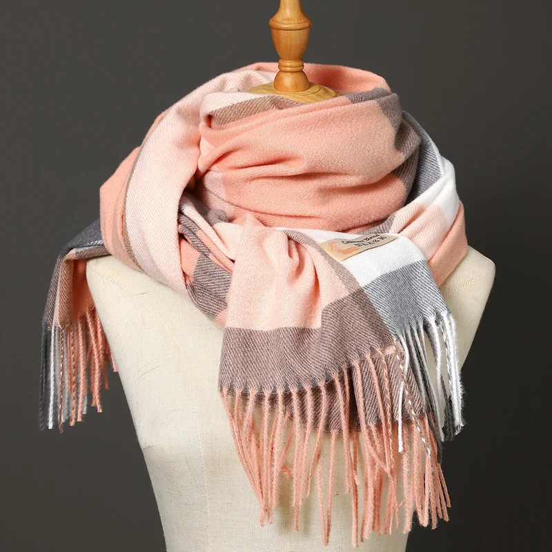 Damen Schal Winterschal Stola Schlauchschal Halstuch Wollschal Strickschal Loop