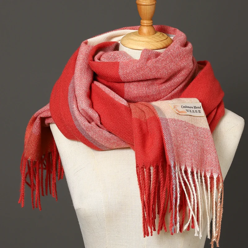 Damen Schal Winterschal Stola Schlauchschal Halstuch Wollschal Strickschal Loop