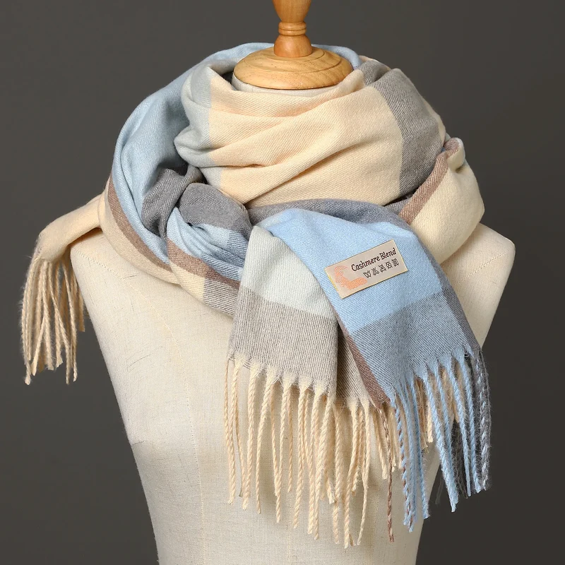 Damen Schal Winterschal Stola Schlauchschal Halstuch Wollschal Strickschal Loop