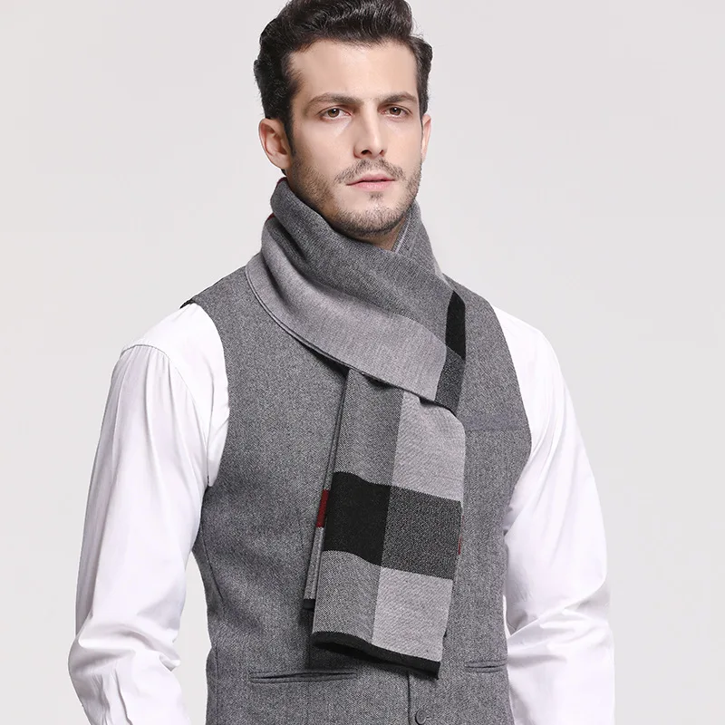 Herren Schal Winterschal Stola Schlauchschal Halstuch Wollschal Strickschal Loop