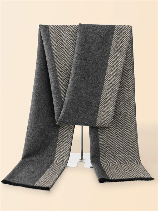 Herren Schal Winterschal Stola Schlauchschal Halstuch Wollschal Strickschal Loop