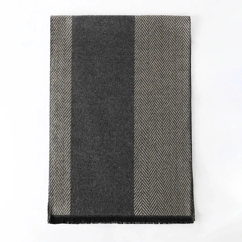Herren Schal Winterschal Stola Schlauchschal Halstuch Wollschal Strickschal Loop