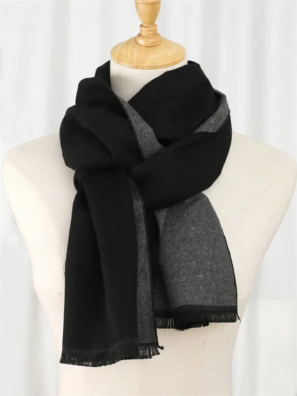 Herren Schal Winterschal Stola Schlauchschal Halstuch Wollschal Strickschal Loop