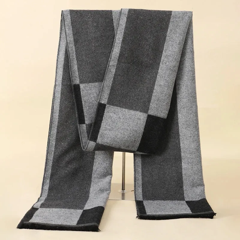 Herren Schal Winterschal Stola Schlauchschal Halstuch Wollschal Strickschal Loop