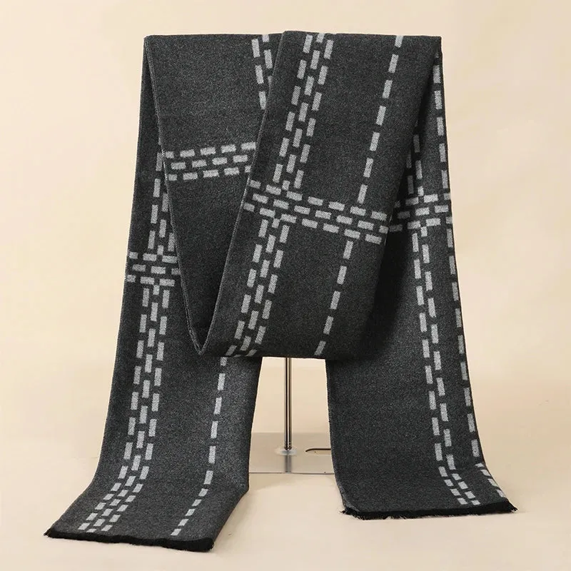 Herren Schal Winterschal Stola Schlauchschal Halstuch Wollschal Strickschal Loop