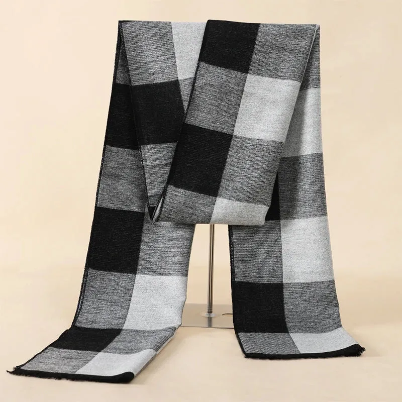 Herren Schal Winterschal Stola Schlauchschal Halstuch Wollschal Strickschal Loop