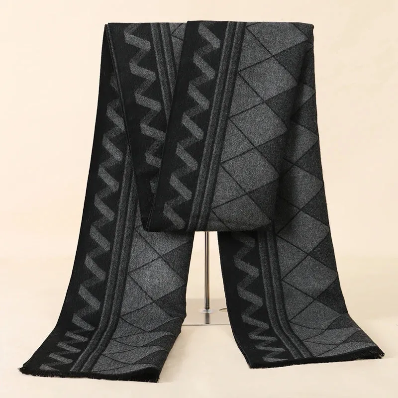 Herren Schal Winterschal Stola Schlauchschal Halstuch Wollschal Strickschal Loop