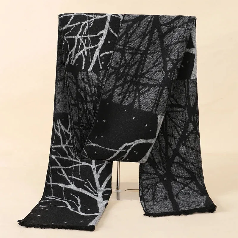 Herren Schal Winterschal Stola Schlauchschal Halstuch Wollschal Strickschal Loop