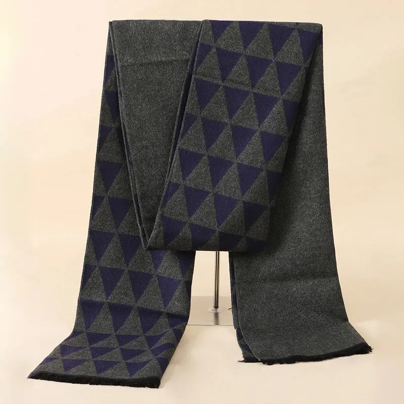 Herren Schal Winterschal Stola Schlauchschal Halstuch Wollschal Strickschal Loop