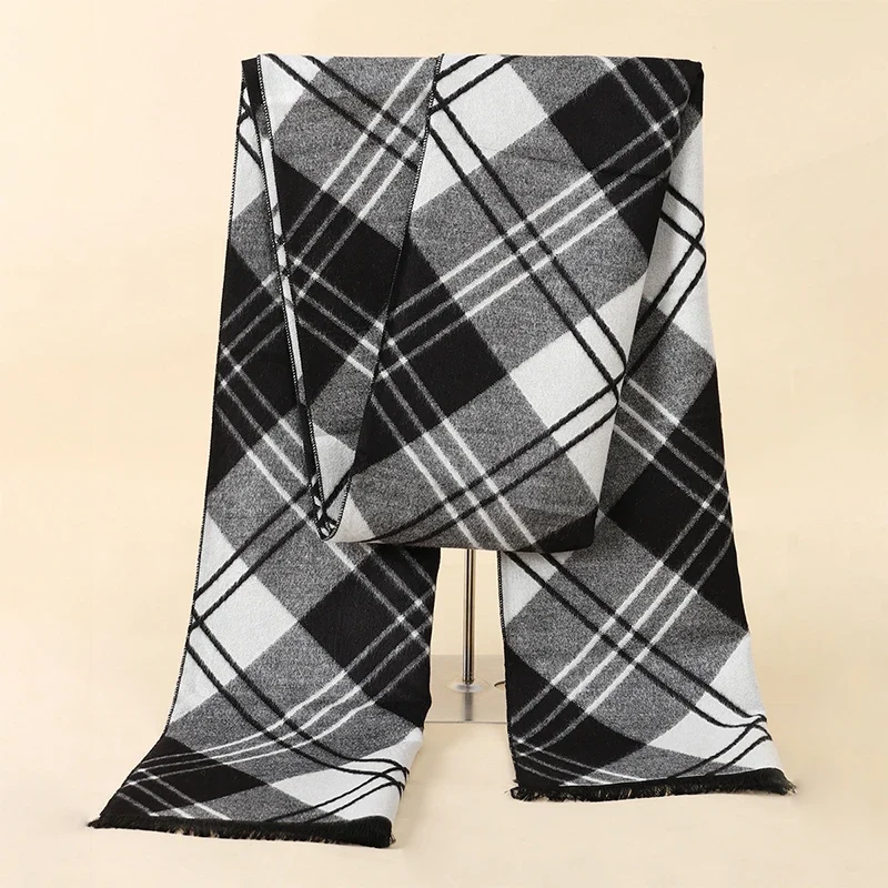 Herren Schal Winterschal Stola Schlauchschal Halstuch Wollschal Strickschal Loop